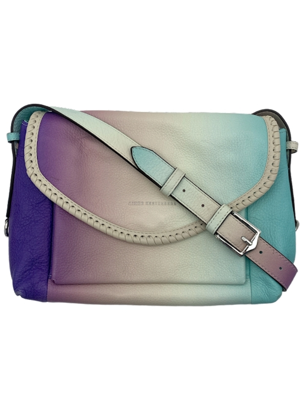 Aimee Kestenberg Pebble Leather Crossbody All For Love Aruba Ombre.